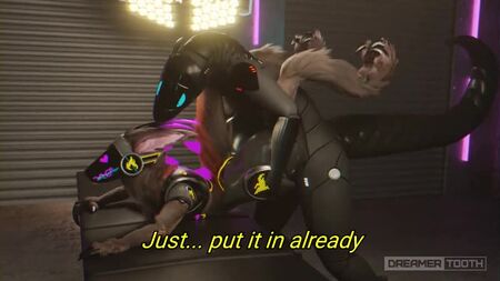 FURRY YIFF SYNTH FICKT DIE ENGE MUSCHI EINES PROTOGEN-MÄDCHENS ZWEIMAL CREAMPIE DreamerTooth