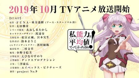 Anime-PV – „Watashi, Nouryoku wa Heikinchi de tte Itta yo ne!“ (Habe ich nicht gesagt, dass meine Fähigkeiten im nächsten Leben durchschnittlich sein sollen?!) – Tea