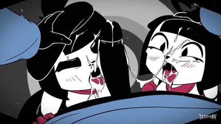 Mime und Dash von Derpixon – Klassischer 2D-Zeichentrick-Hentai – Harter Blowjob, Deepthroat, Clown-Mädchen – FYE