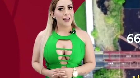 Die lateinamerikanische Wettermoderatorin Arely Hernandez Montenegro 2