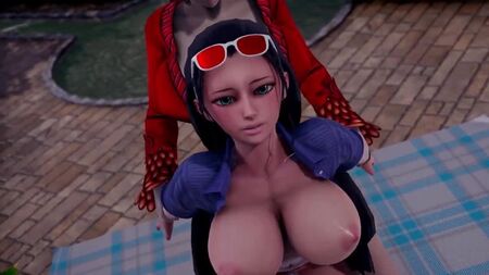 Nico Robin x Boa Hancock – Futanari; Yuri; Lesben; Oralsex; Blowjob; Doggystyle; 3D-Sex-Porno-Hentai; [One Piece]